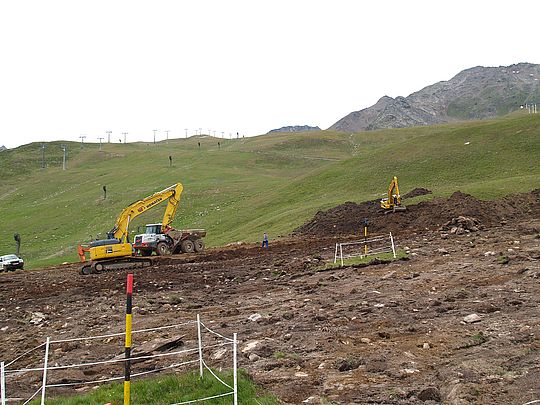 Erdbauarbeiten Giggijoch Sölden Ötztal