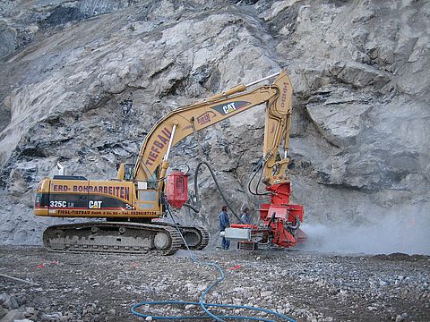 Sprengarbeiten in Tirol